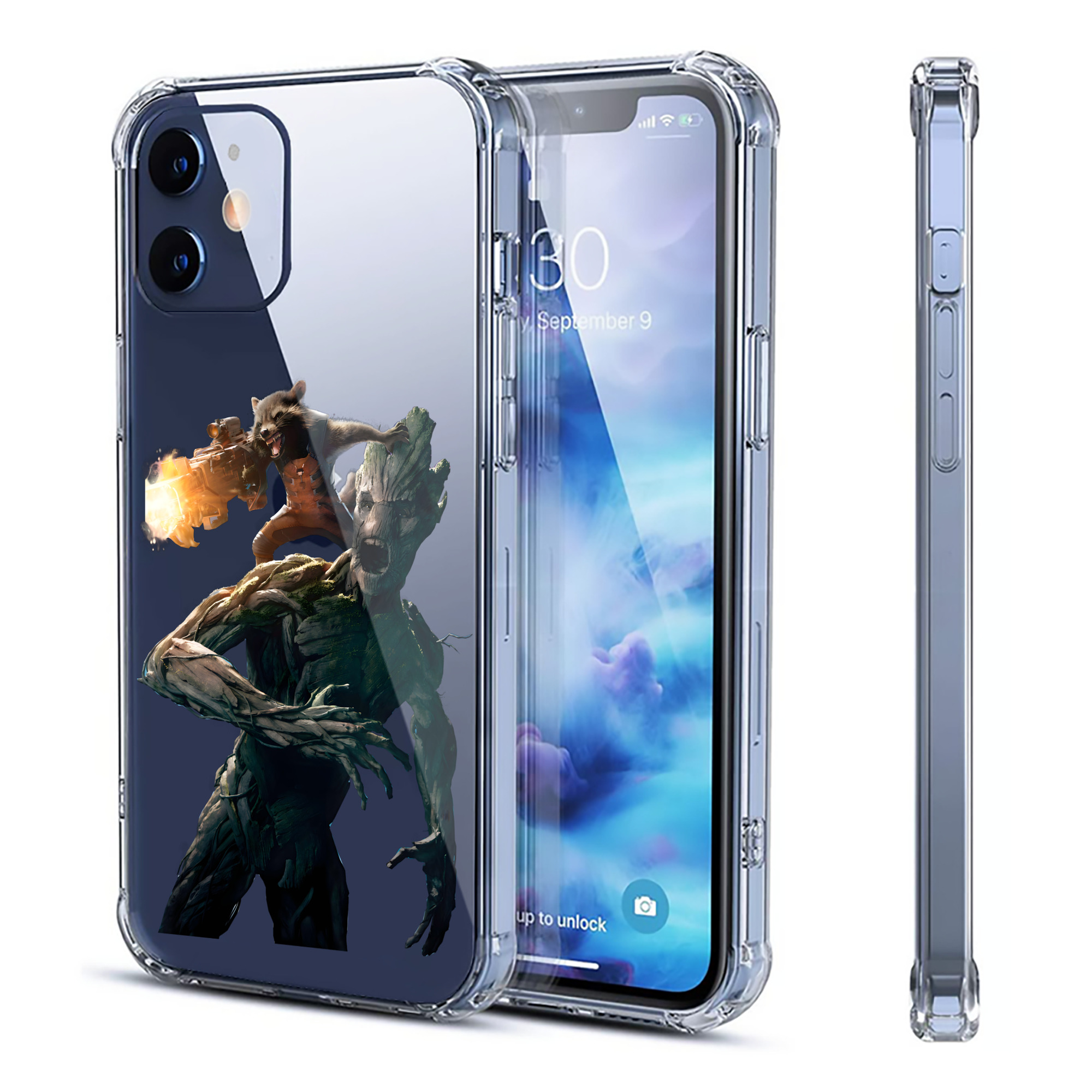 （画像用） アベンジャーズ The Avengers 【iPhone 12シリーズ対応】透明スマホケース（クリアソフトケース）